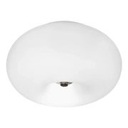 Plafoniera Contemporanea Optica Acciaio Nichel Satinato 2 Luci E27