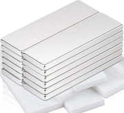 Magnetici forti, 30x10x2 mm, 12 pezzi magnetici neodimio forti, magnetici per lavagne magnetiche, forti magneti rettangolari per armadi cucina, lavagna magnetica lavagna magnetica con retroadesivo