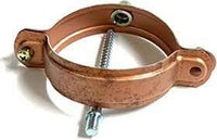 Gronda alluminio pat.rame collare semplice in blister 80