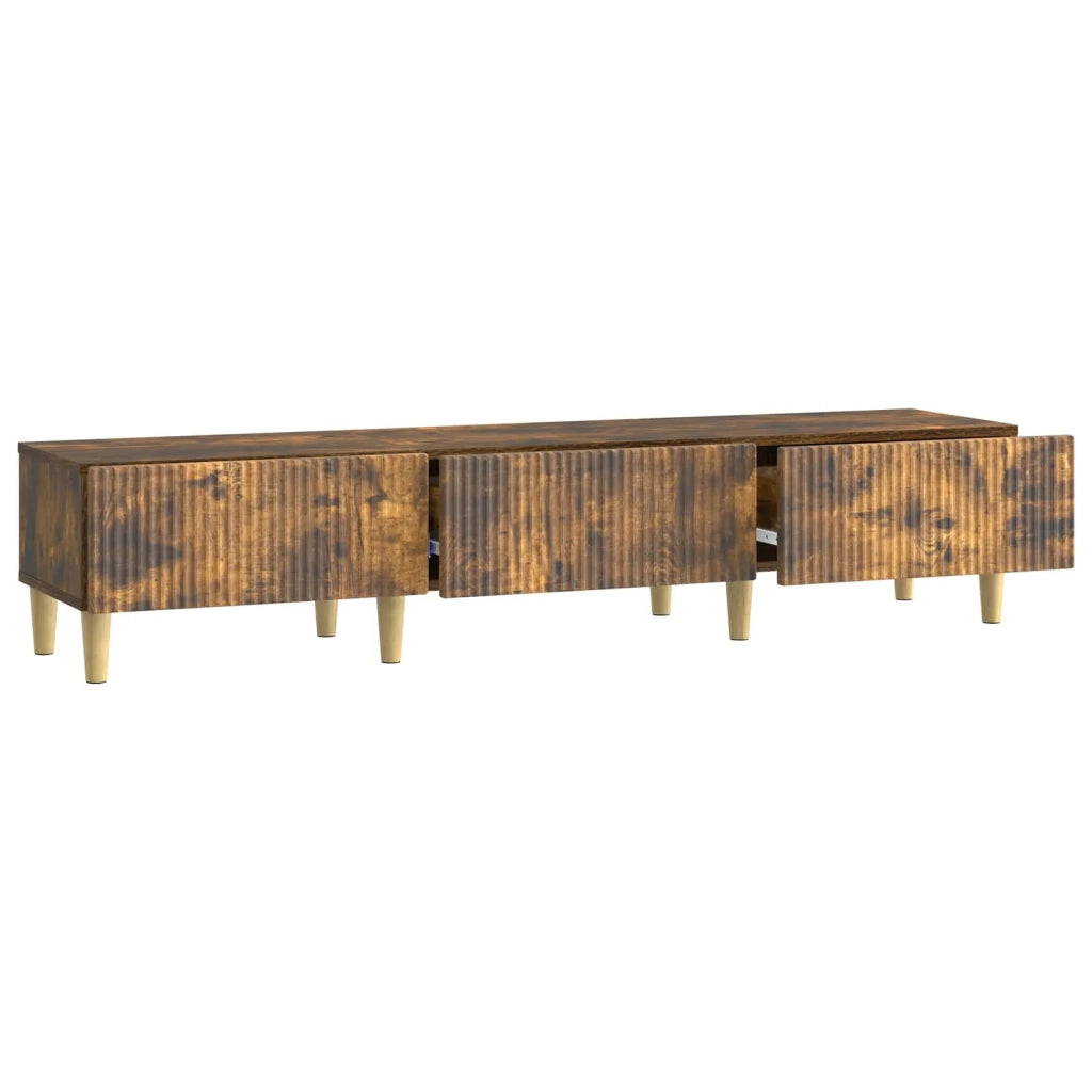Mobile TV Rovere Fumo 147 x 34,5 x 30 cm Legno ingegnerizzato