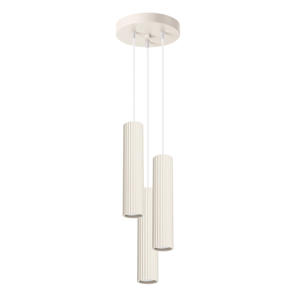 Lampada a sospensione moderna beige Ø20 3xGU10 GRAVIO