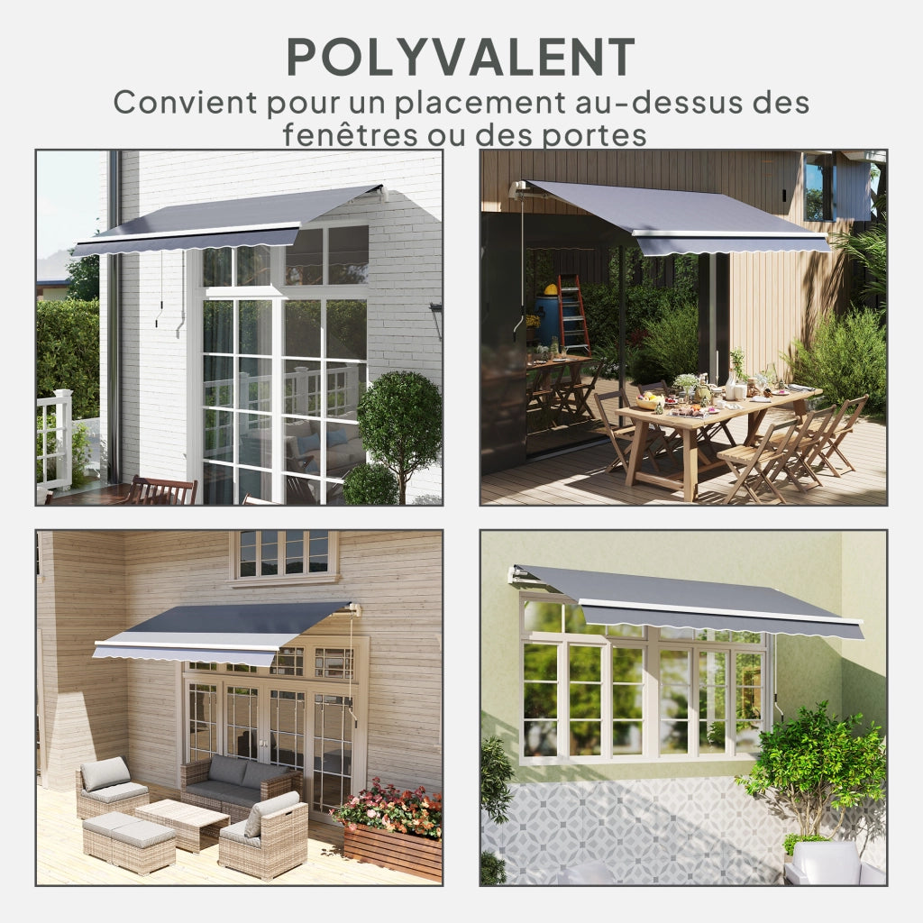 Tenda da Esterno ¨C zephmum ¨C Grigio 4x3 m