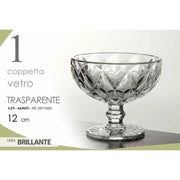 18x Coppa in vetro gelato macedonia ristoranti cm 12