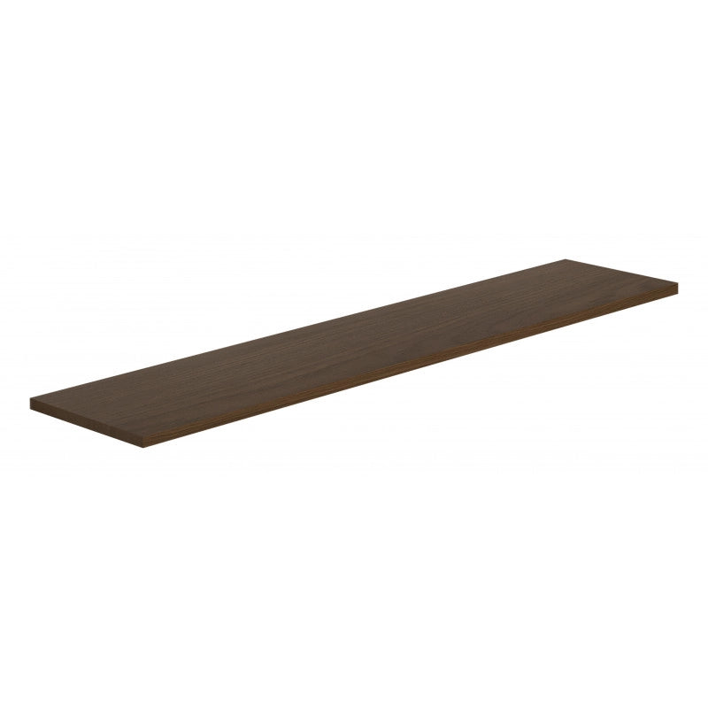 Mensola da Muro, Scaffale Legno, Mensola da Parete, Rovere Tabacco, 96x20x1,8 cm - Smart