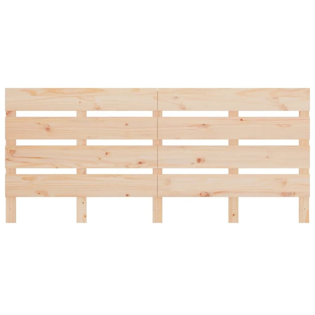 Testiera per Letto 120x3x80 cm in Legno Massello di Pino