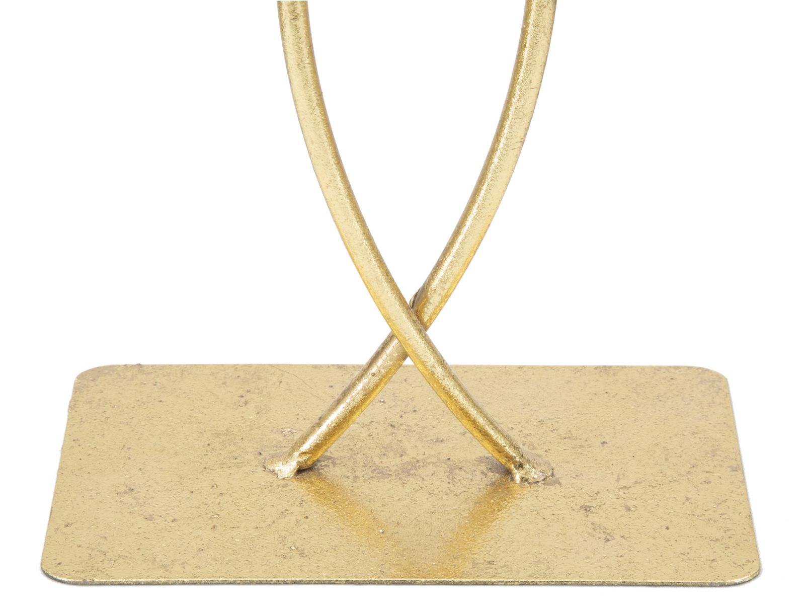 Scultura Leaf Glam 25x8,5x35 cm in Ferro Oro