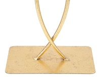 Scultura Leaf Glam 25x8,5x35 cm in Ferro Oro