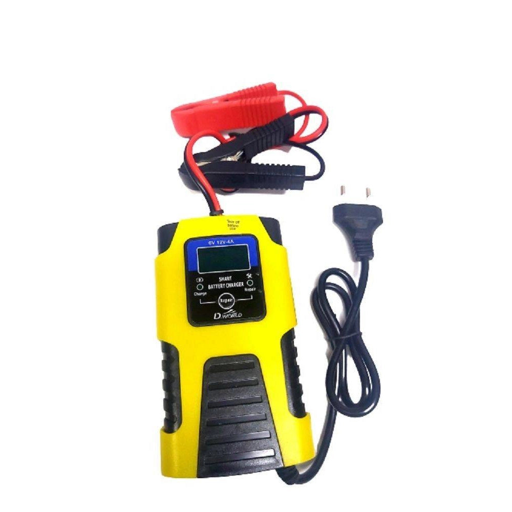 Trade Shop - Caricabatterie Intelligente Avviatore Emergenza Batteria Auto Moto 6v 6a 12v 4a J99 -