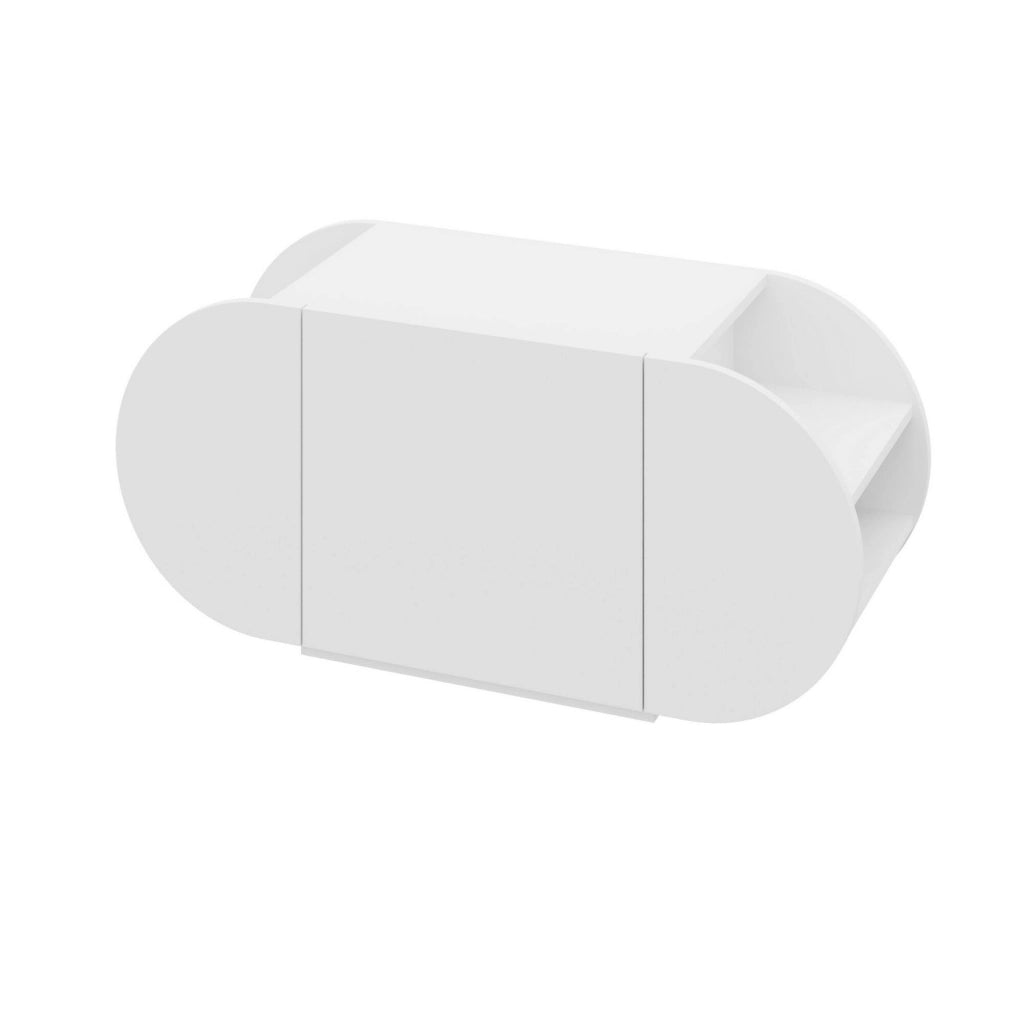 Mobile Portascarpe Sequoia, Scarpiera 10 Paia, 110x40x50h cm Bianco