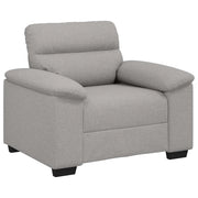 Divano | Divano da soggiorno | Sofa Sedia Grigio Nuvola 100x81x84 cm in Tessuto