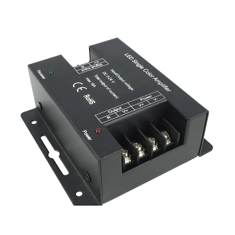 Amplificatore PWM High Speed Power Amplifier Per Striscia Bobina Led 5V 12V 24V 16A Mono Colore 1 Canale AP101