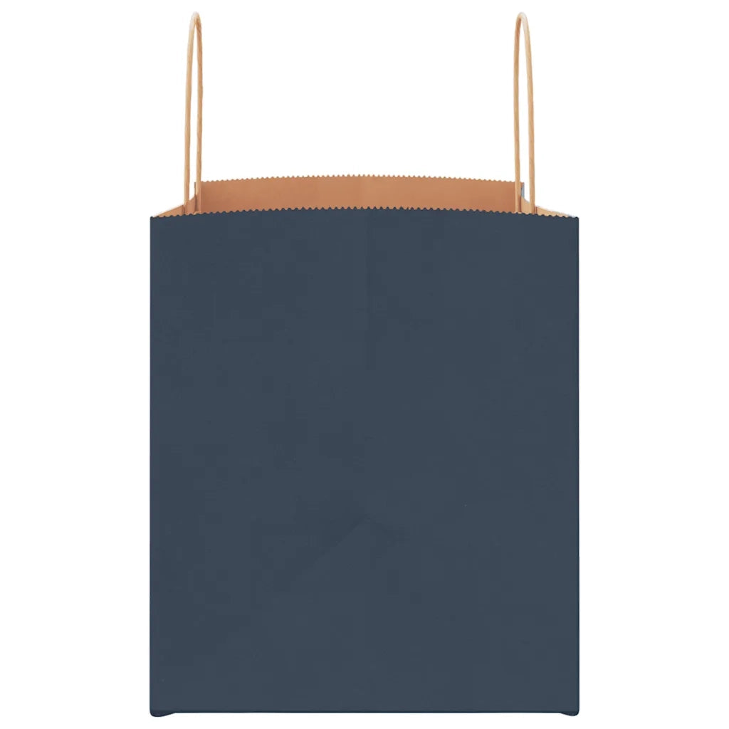Sacchetti di Carta 250 pz con Manici Blu 32x22x24 cm 4101707