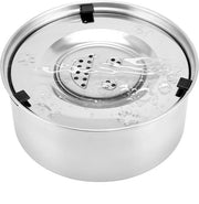 Waterino per Cane in Acciaio Inox, 3L, Impermeabile, con Base Antiscivolo