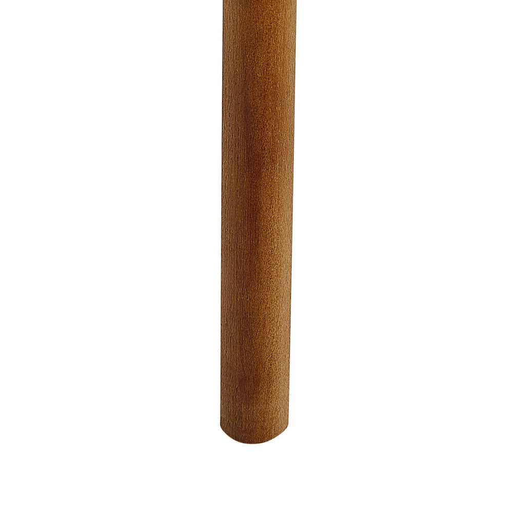 Set di 2 sedie Tessuto in poliestere Nero Gambe in legno massello scuro Sedile spesso imbottito