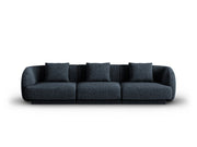 Cosmopolitan Design - Divano "Tulum" 3 posti in ciniglia blu reale 