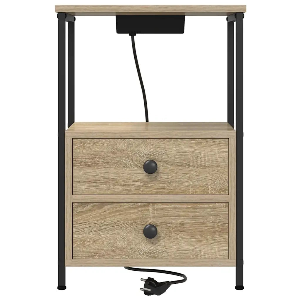 Set di 2 Comodini | Armadio da Notte | Mobiletto da notte Rovere Sonoma 40 x 31 x 60 cm