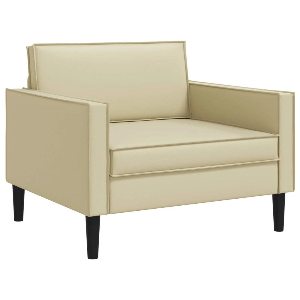 Poltrona XL Crema Similpelle 42043518