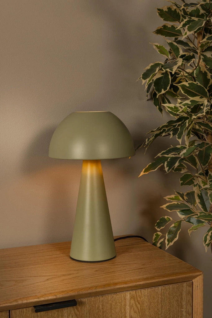 Lampada da tavolo verde fungo E27 JORGO Lucide