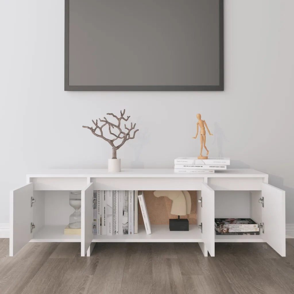 Mobile TV-Credenza TV-Console TV Bianco 120x30x40,5 cm in Truciolato