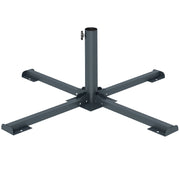 Base pieghevole a croce per ombrellone ¨C zephmum ¨C grigio scuro, 38-48 mm