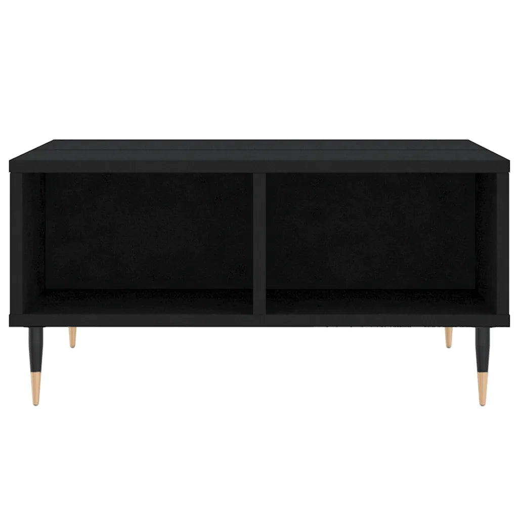 Tavolino da Salotto Nero 60x60x30 cm in Legno Multistrato 827029