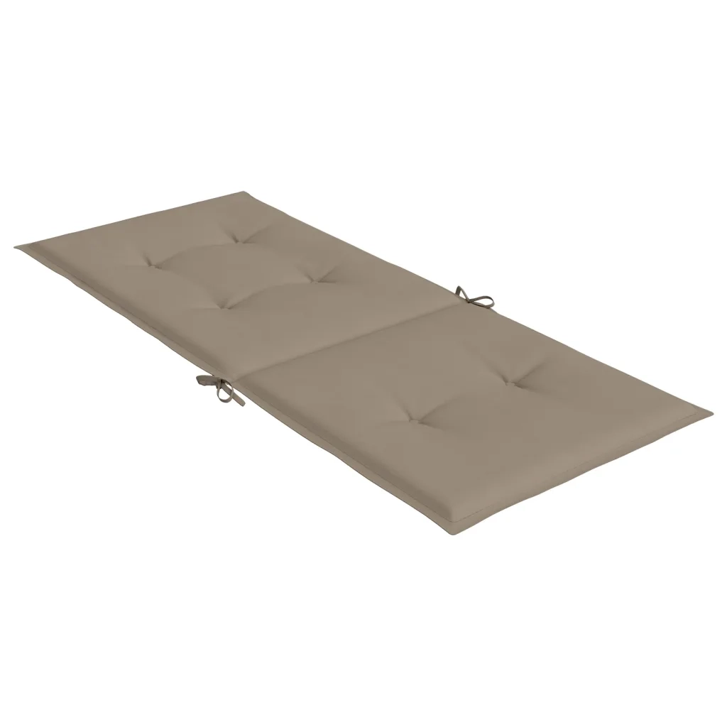 Cuscini per Sedie Alte 6 pz | Cuscini per sedie Tortora 120x50x3 cm in Tessuto