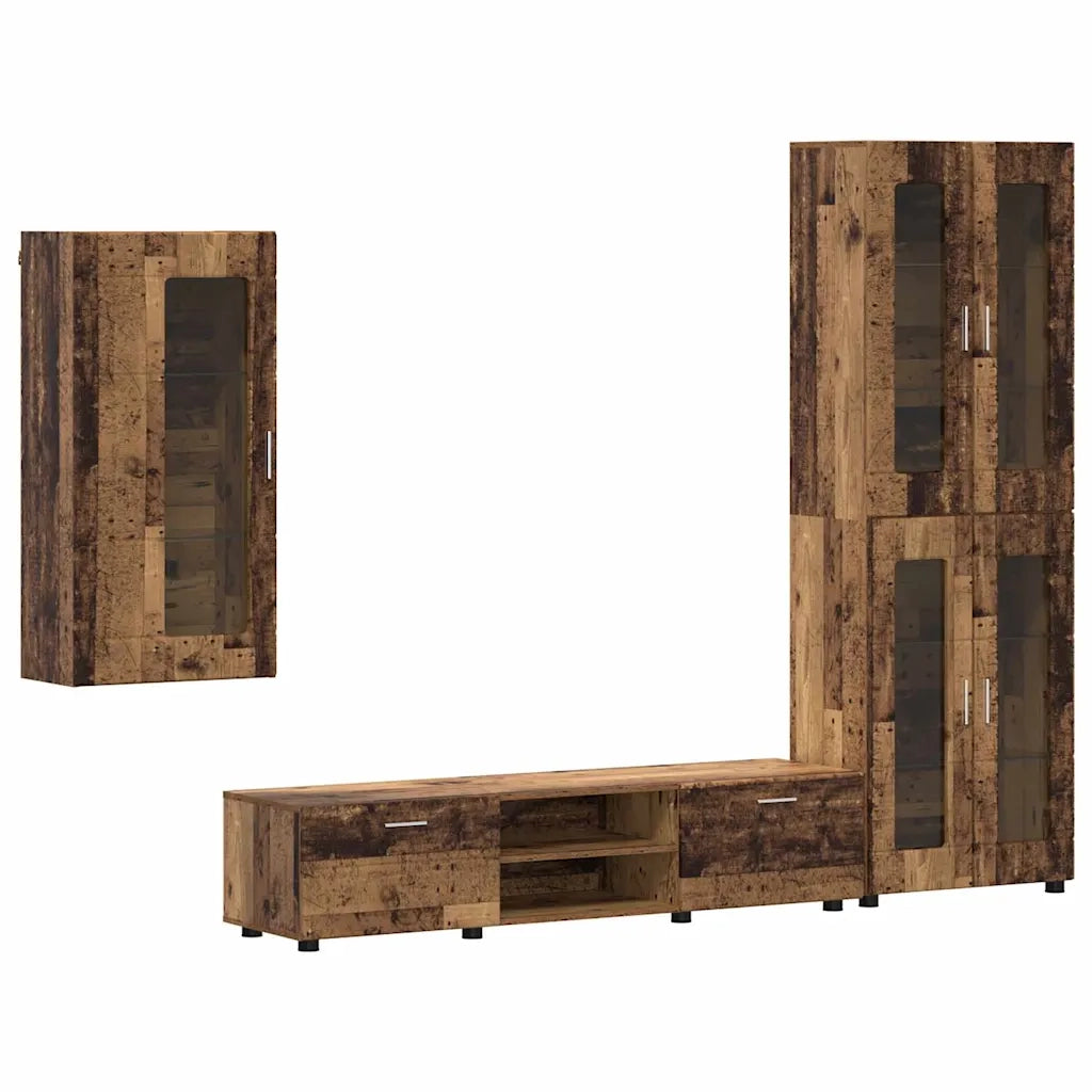Set mobile TV FLORIN 3 pcs Legno vecchio Legno multistrato