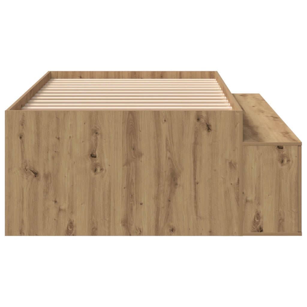 Letto Contenitore Quercia Artigianale 80x200 cm