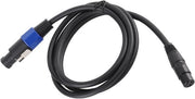 Cavo di estensione XLR maschile a 3 pin per microfono SpeakOn femminile per uso live su palco per speaker di alta potenza per microfono.