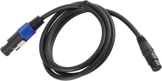 Cavo di estensione XLR maschile a 3 pin per microfono SpeakOn femminile per uso live su palco per speaker di alta potenza per microfono.