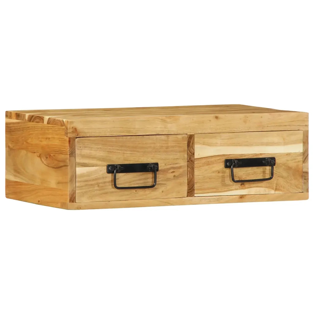 Mobile TV a Parete 60x30x19 cm in Legno Massello di Acacia 4017460