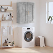 Mobile a Parete Grigio Cemento 69,5x34x90 cm Legno Multistrato 830368