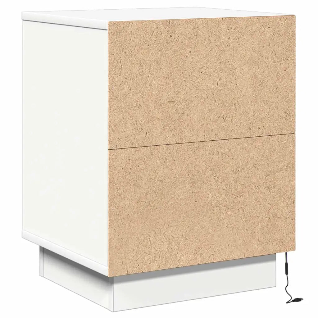 Armadio da Notte con cassetto 2 pcs Bianco 39 x 34,5 x 50 cm 869611