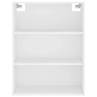 Credenza Bianca 69,5x34x180 cm in Legno Multistrato 3200545