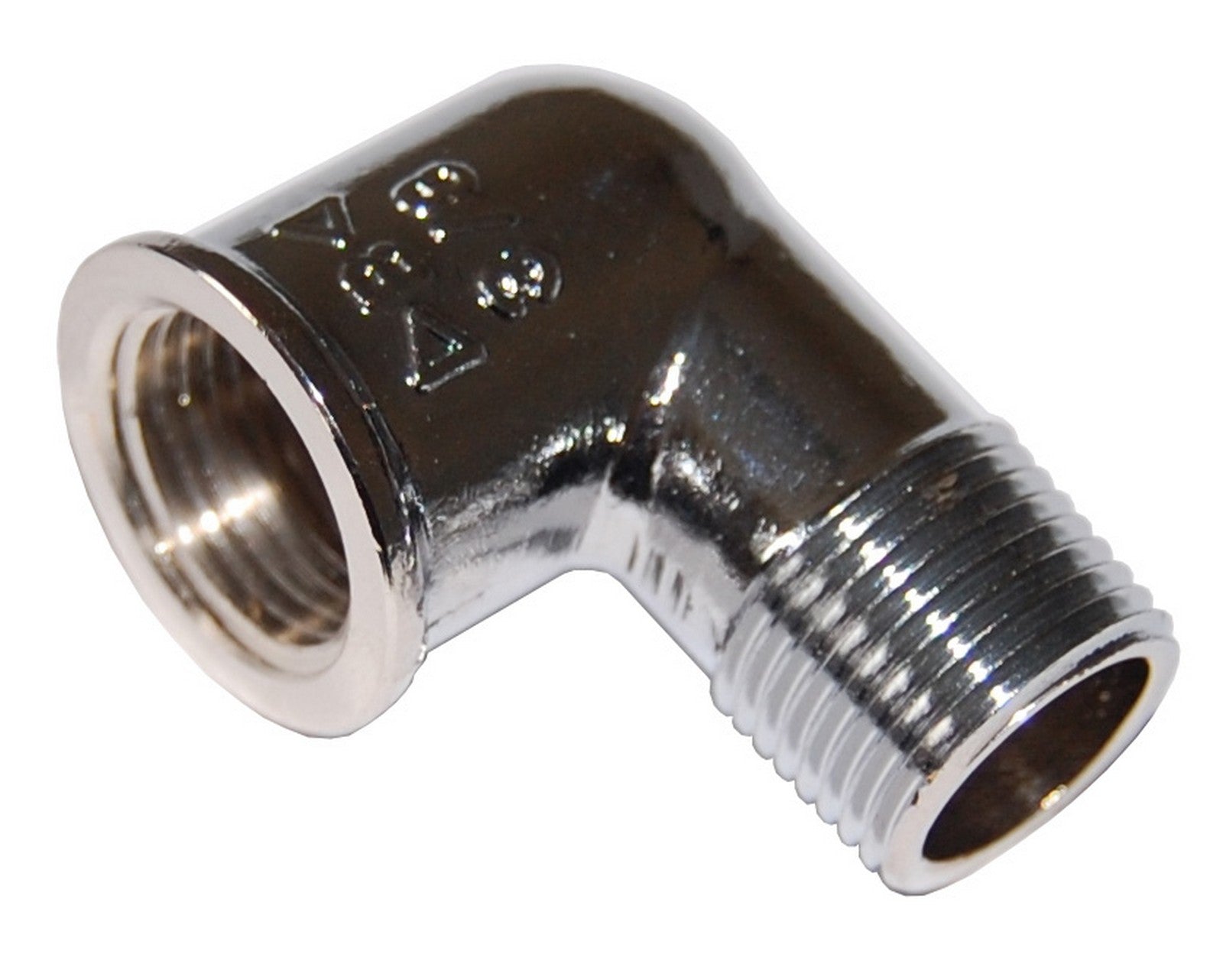 idraulica gomito maschio femmina ottone cromato gr.1/2 cod:ferx.86284