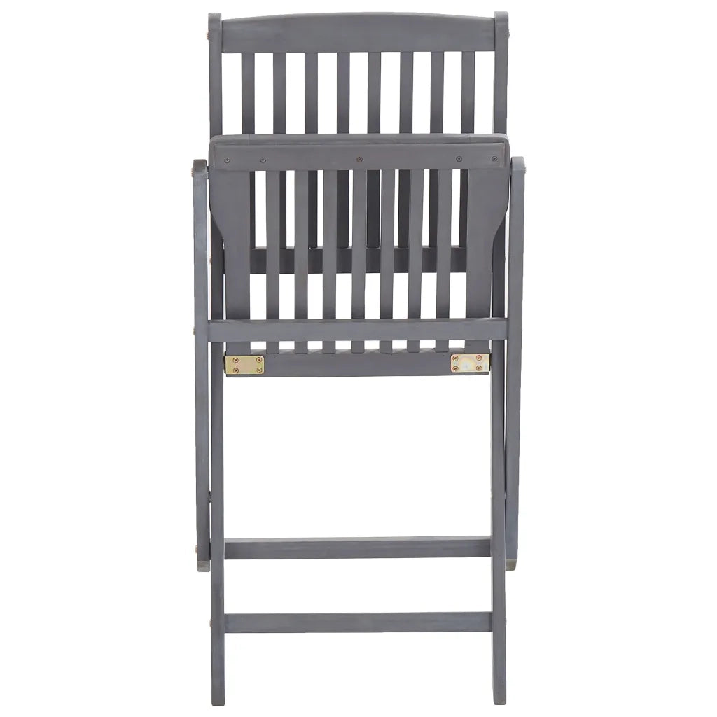 Sedie da Giardino Pieghevoli 6pz con Cuscini in Massello Acacia 3065438