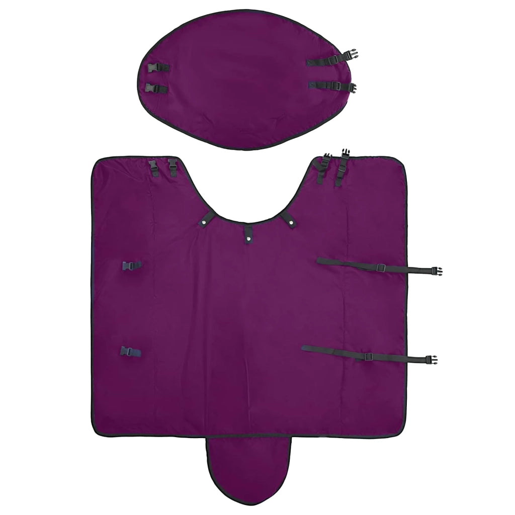 Coperta per Cavalli Verde Scuro e Nero 155 cm Poliestere CFW9051514