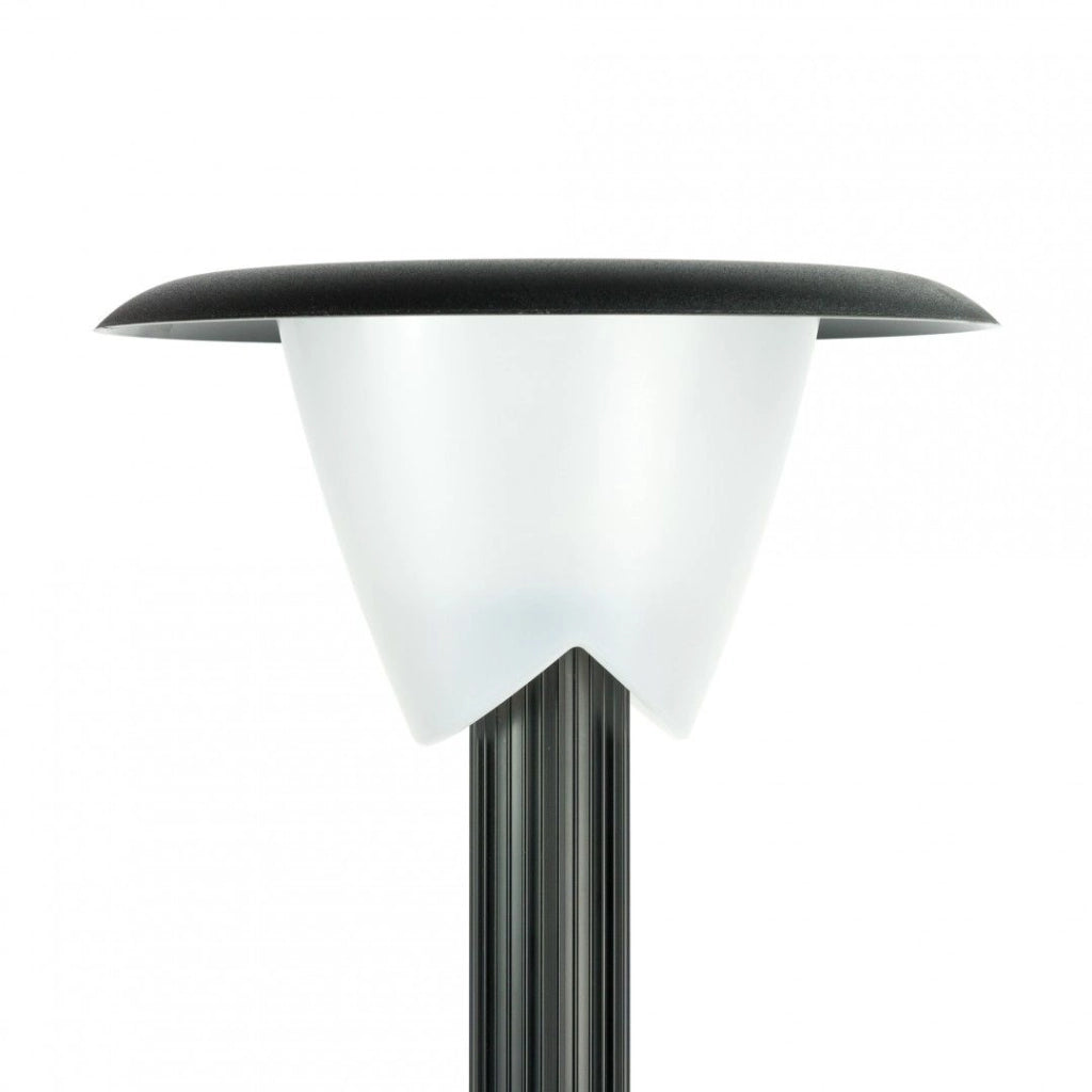 Lampada da giardino a palo BIANCA IP65 66 cm 1xE27 nera