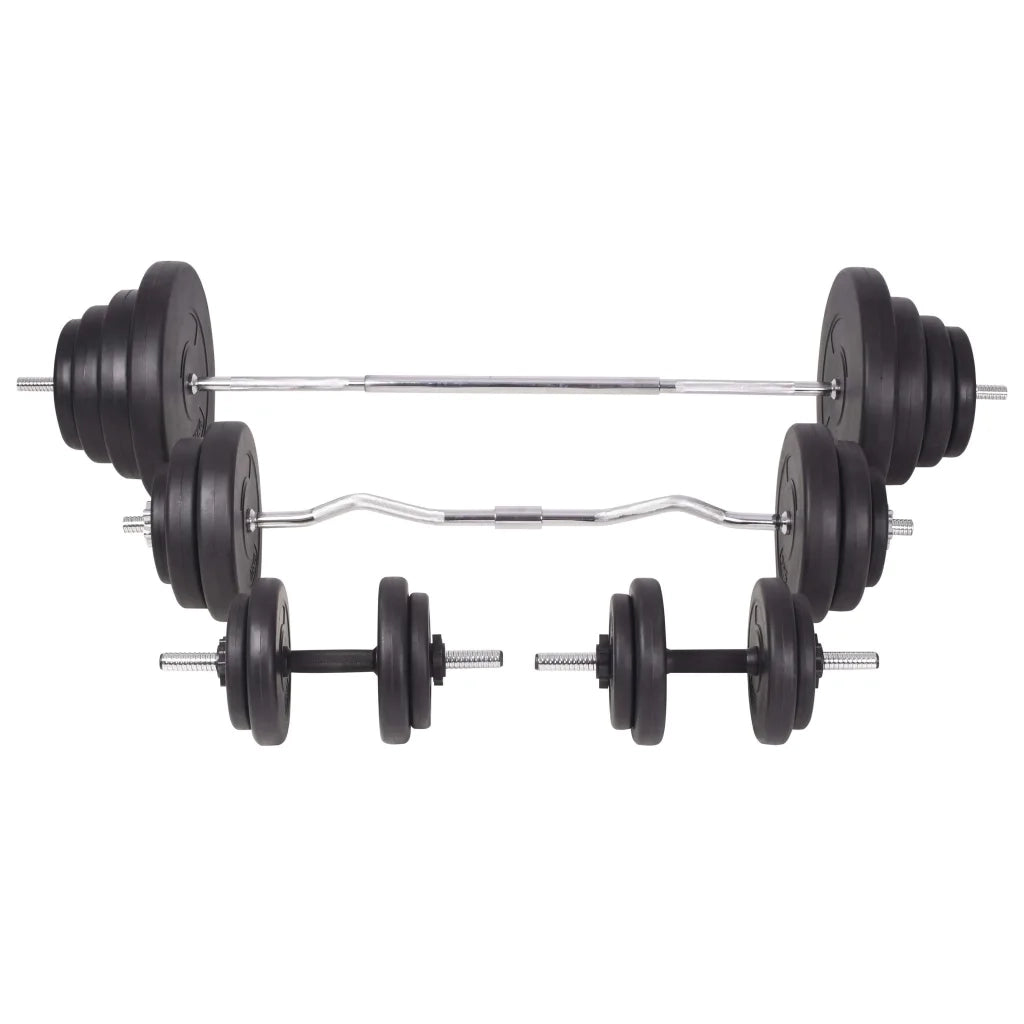 Panca Multifunzione con Bilanciere e Set di Manubri 120 kg 275378