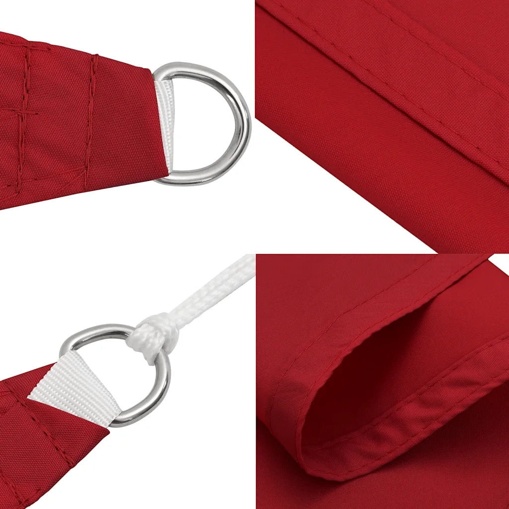 Vela Ombreggiante-Parasole a vela Tessuto Oxford Rettangolare 2x2,5 m Rosso