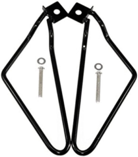 Sostegni di sella per Harley Davidson 883 Iron XL883N Dyna Vet Bob FXDF (Nero) - 2 pezzi