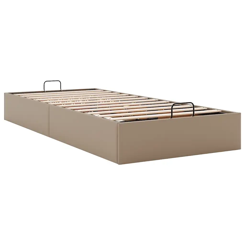 Struttura Letto Pouf senza Materasso-Giroletto con contenitore 90x200 cm Similpelle