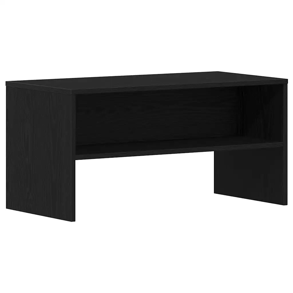 Mobile Porta TV Rovere Nero 80x40x40 cm in Legno Multistrato 862393