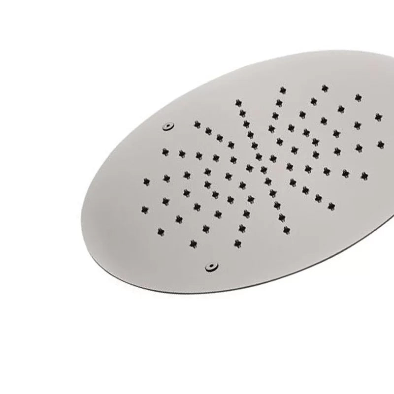 Soffione a soffitto in acciaio inox tondo