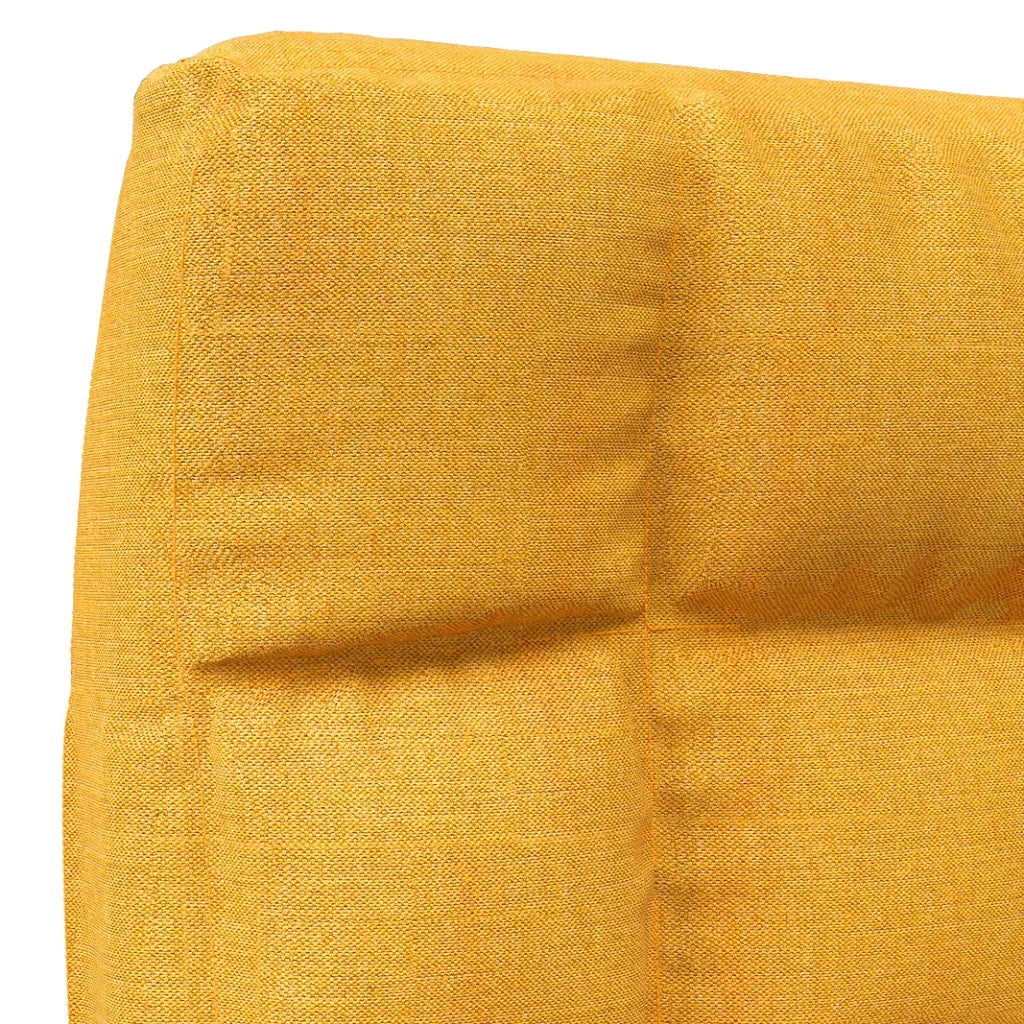 Sedia a Sdraio da Terra Pieghevole Giallo Senape in Tessuto CFW8475016
