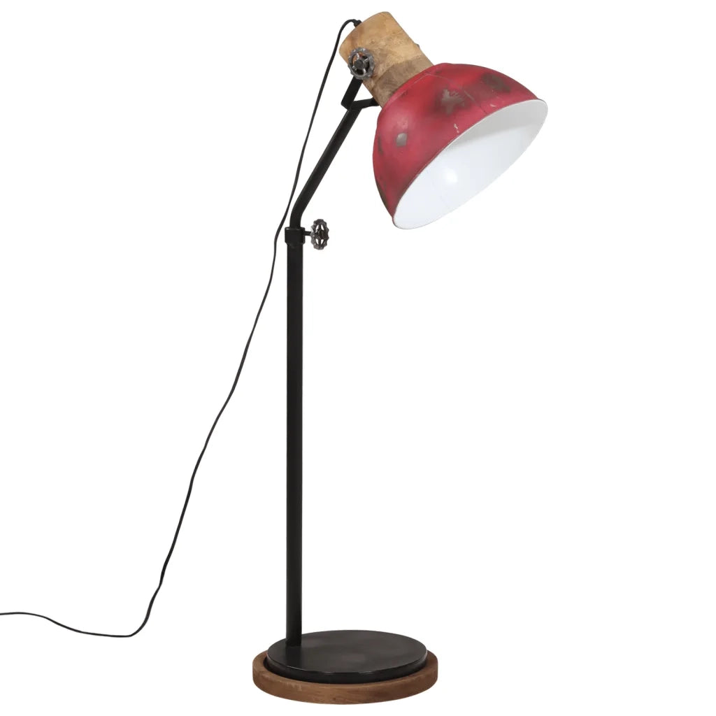 Lampada da Terra 25 W Rosso Anticato 30x30x100-150 cm E27 CFW3820293