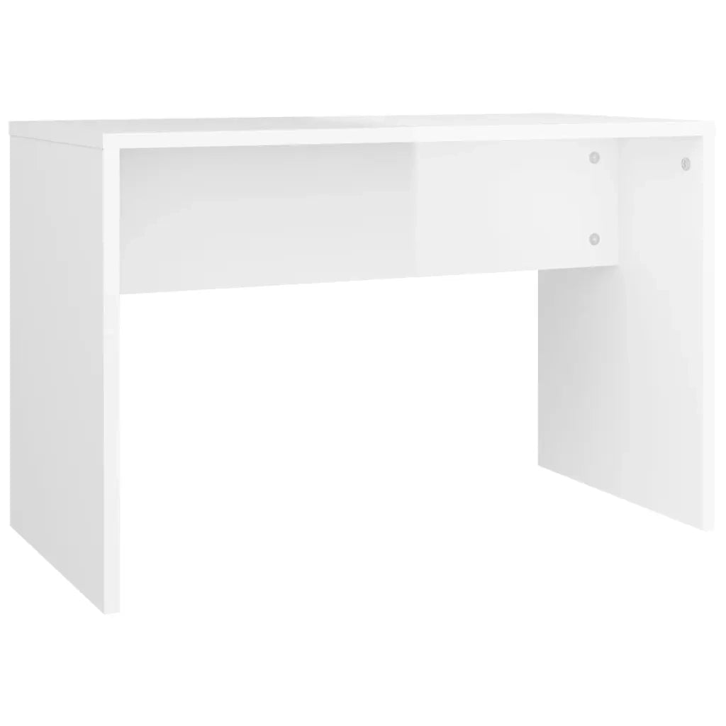 Set Tavolo da Toeletta Bianco Lucido 86,5x35x136 cm 3114151
