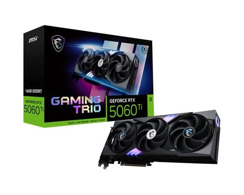 Msi gaming geforce rtx 5060 ti 16g trio oc nvidia 16 gb gddr7 - 912-V535-001