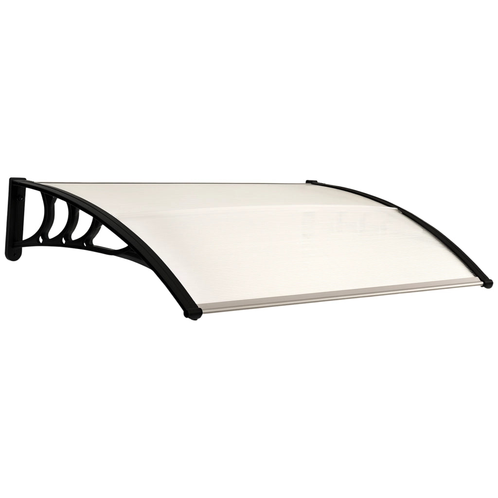 Tettoia Tenda da Porta ¨C zephmum ¨C 100x75 cm Policarbonato Trasparente