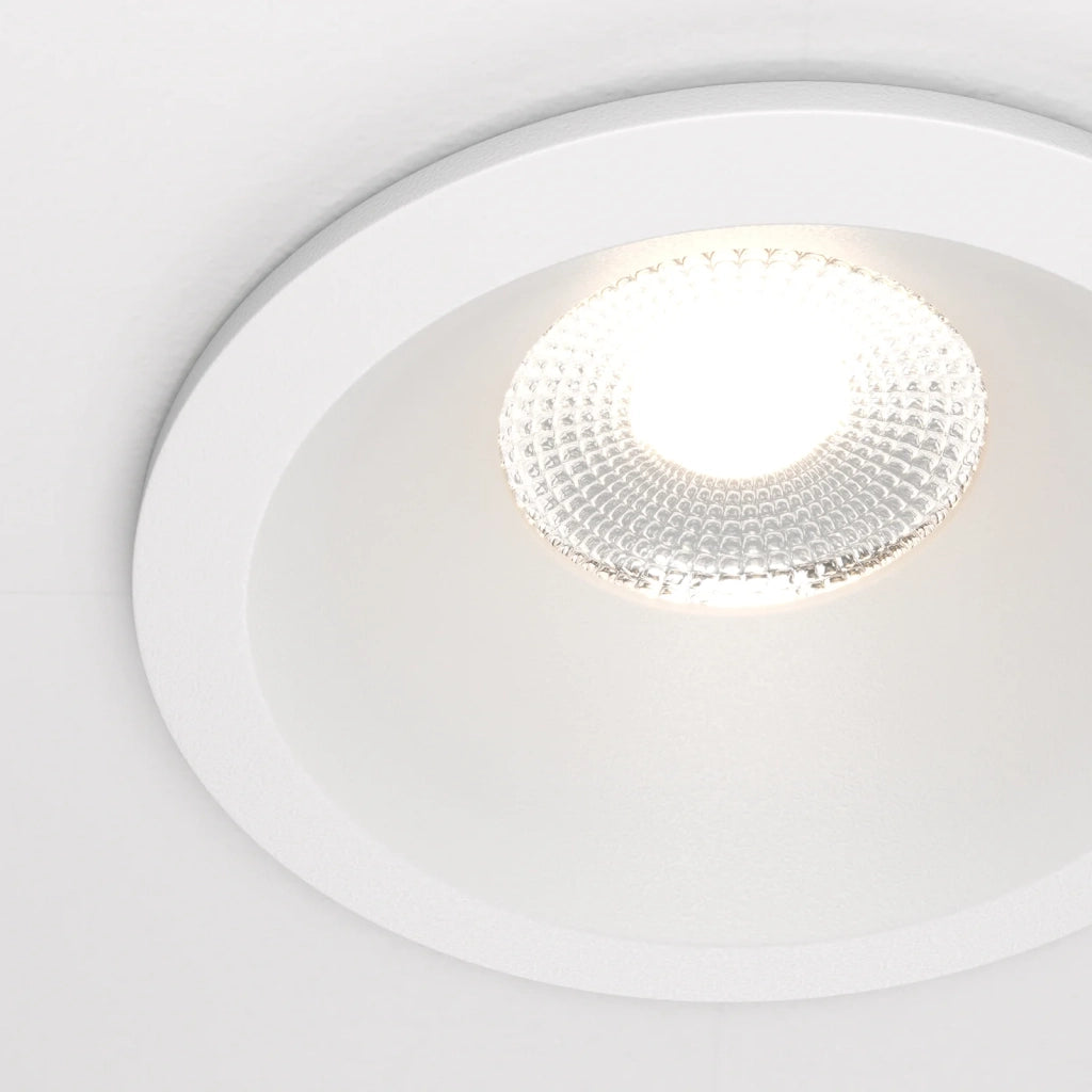 Maytoni Lampada da incasso Zoom 1 luce GU10 bianco alluminio